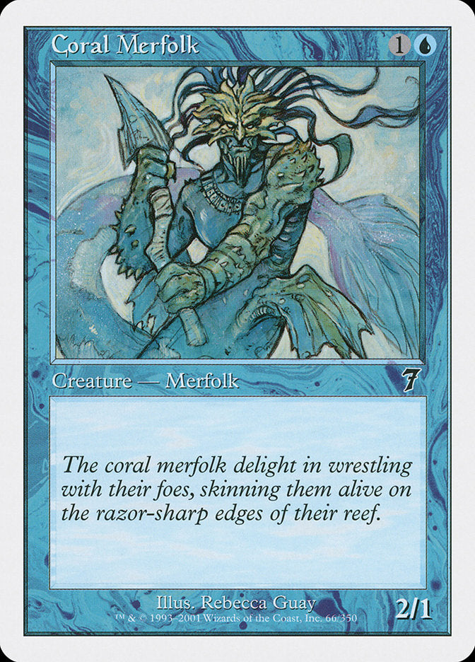 Coral Merfolk [Seventh Edition] - The Mythic Store | 24h Order Processing