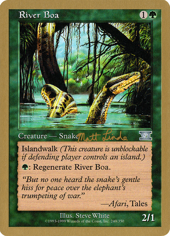 River Boa (Matt Linde) [World Championship Decks 1999] - The Mythic Store | 24h Order Processing