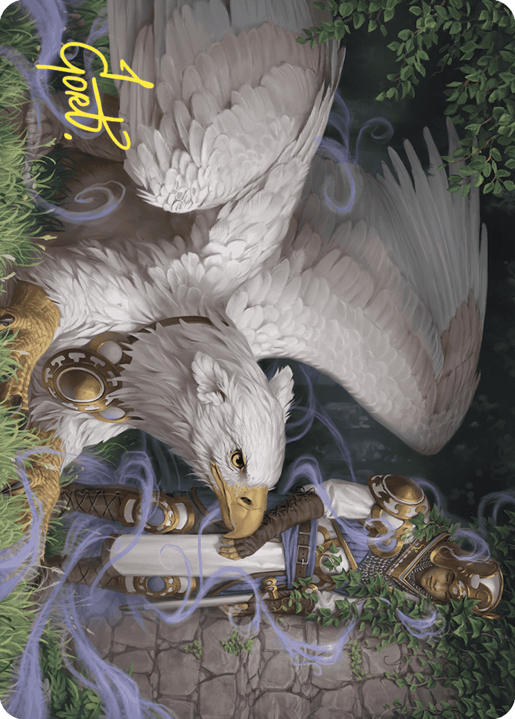 Dutiful Griffin Art Card (Gold-Stamped Signature) [Wilds of Eldraine Art Series] - The Mythic Store | 24h Order Processing