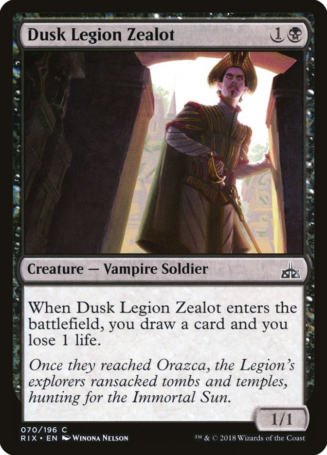 Dusk Legion Zealot [Rivals of Ixalan] - The Mythic Store | 24h Order Processing