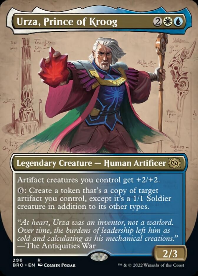 Urza, Prince of Kroog (Borderless Alternate Art) [The Brothers' War] - The Mythic Store | 24h Order Processing