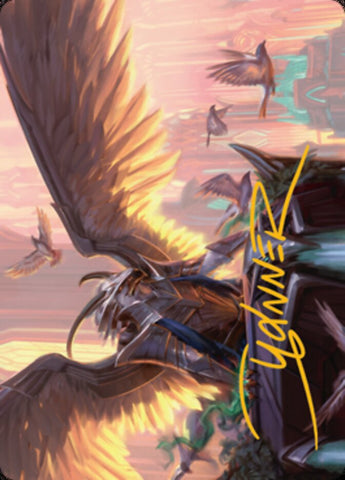 Falco Spara, Pactweaver 1 Art Card (Gold-Stamped Signature) [Streets of New Capenna Art Series] - The Mythic Store | 24h Order Processing