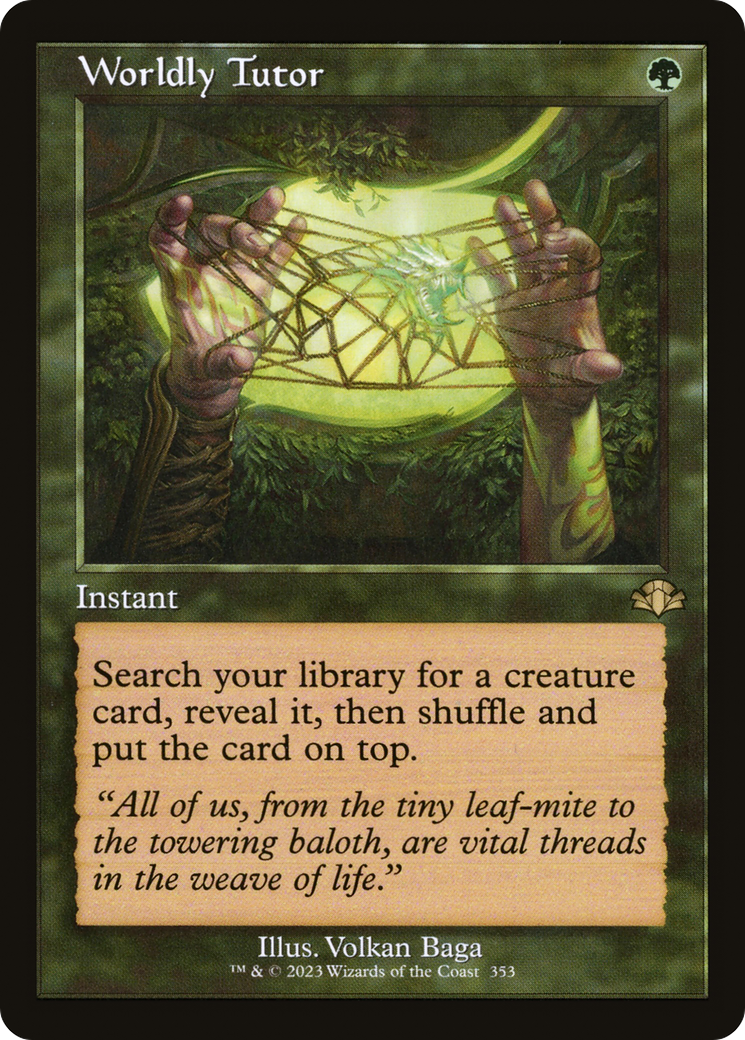 Worldly Tutor (Retro) [Dominaria Remastered] - The Mythic Store | 24h Order Processing