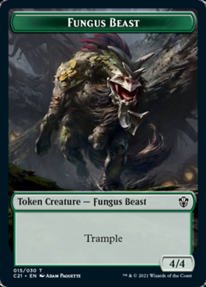 Demon // Fungus Beast Double-Sided Token [Commander 2021 Tokens] - The Mythic Store | 24h Order Processing