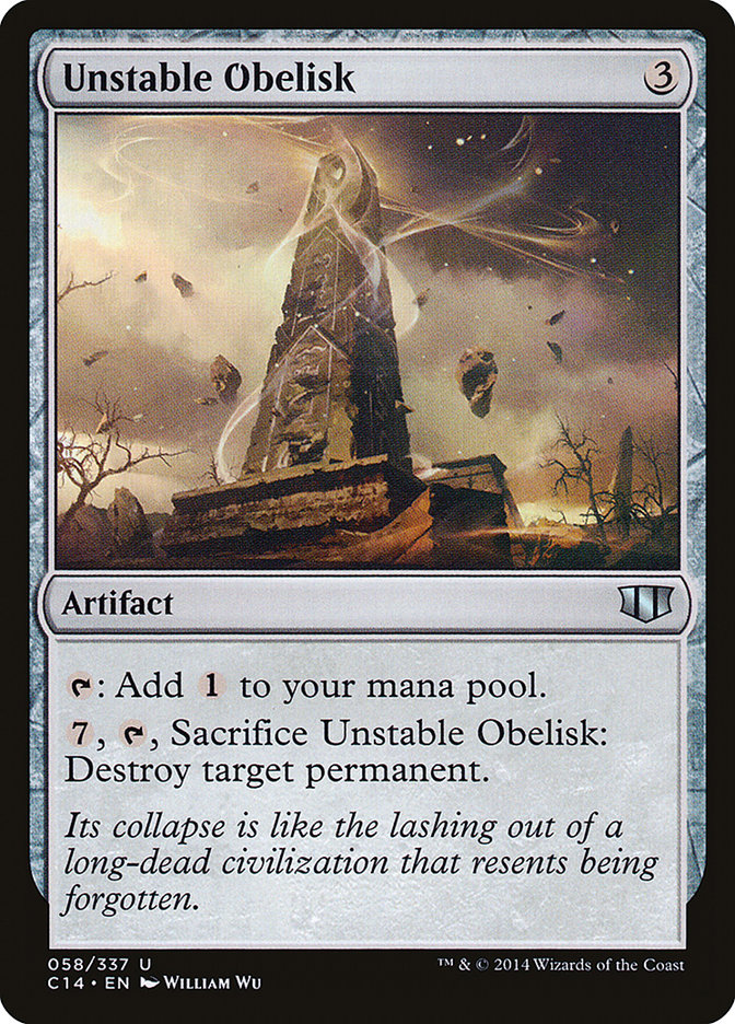 Unstable Obelisk [Commander 2014] - The Mythic Store | 24h Order Processing