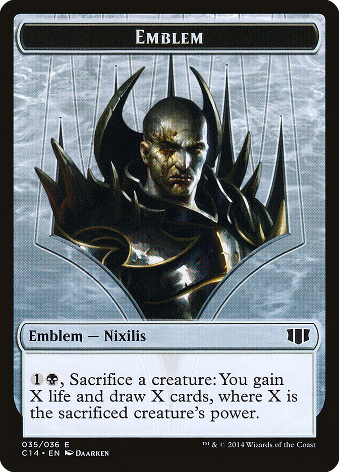 Ob Nixilis of the Black Oath Emblem // Zombie (016/036) Double-Sided Token [Commander 2014 Tokens] - The Mythic Store | 24h Order Processing