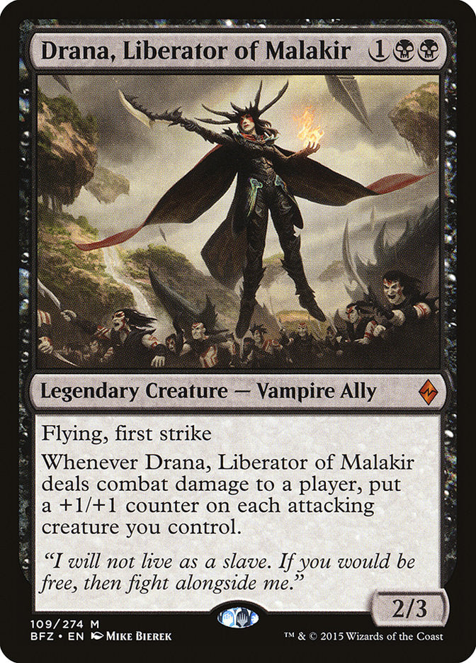 Drana, Liberator of Malakir [Battle for Zendikar] - The Mythic Store | 24h Order Processing