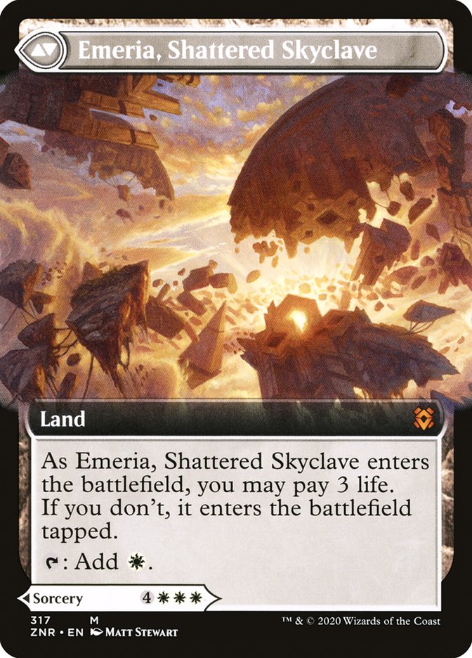 Emeria's Call // Emeria, Shattered Skyclave (Extended Art) [Zendikar Rising] - The Mythic Store | 24h Order Processing