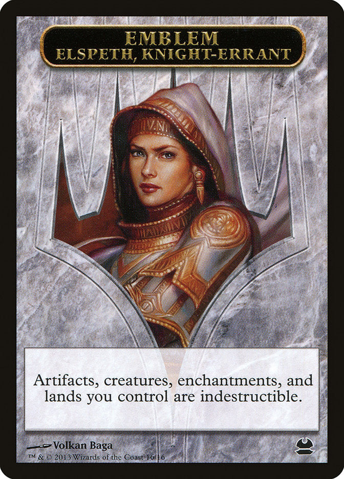 Elspeth, Knight-Errant Emblem [Modern Masters Tokens] - The Mythic Store | 24h Order Processing
