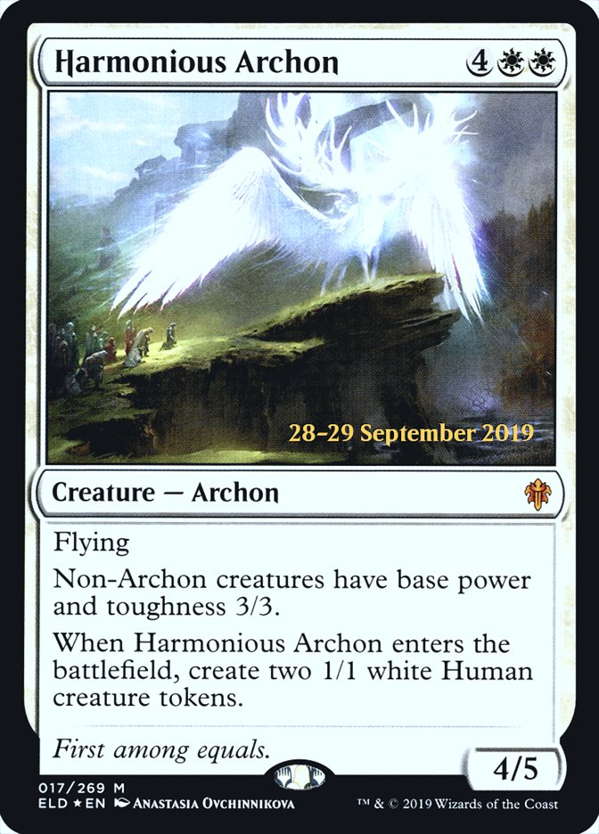 Harmonious Archon [Throne of Eldraine Prerelease Promos] - The Mythic Store | 24h Order Processing