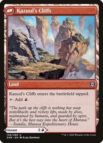 Kazuul's Fury // Kazuul's Cliffs [Zendikar Rising] - The Mythic Store | 24h Order Processing