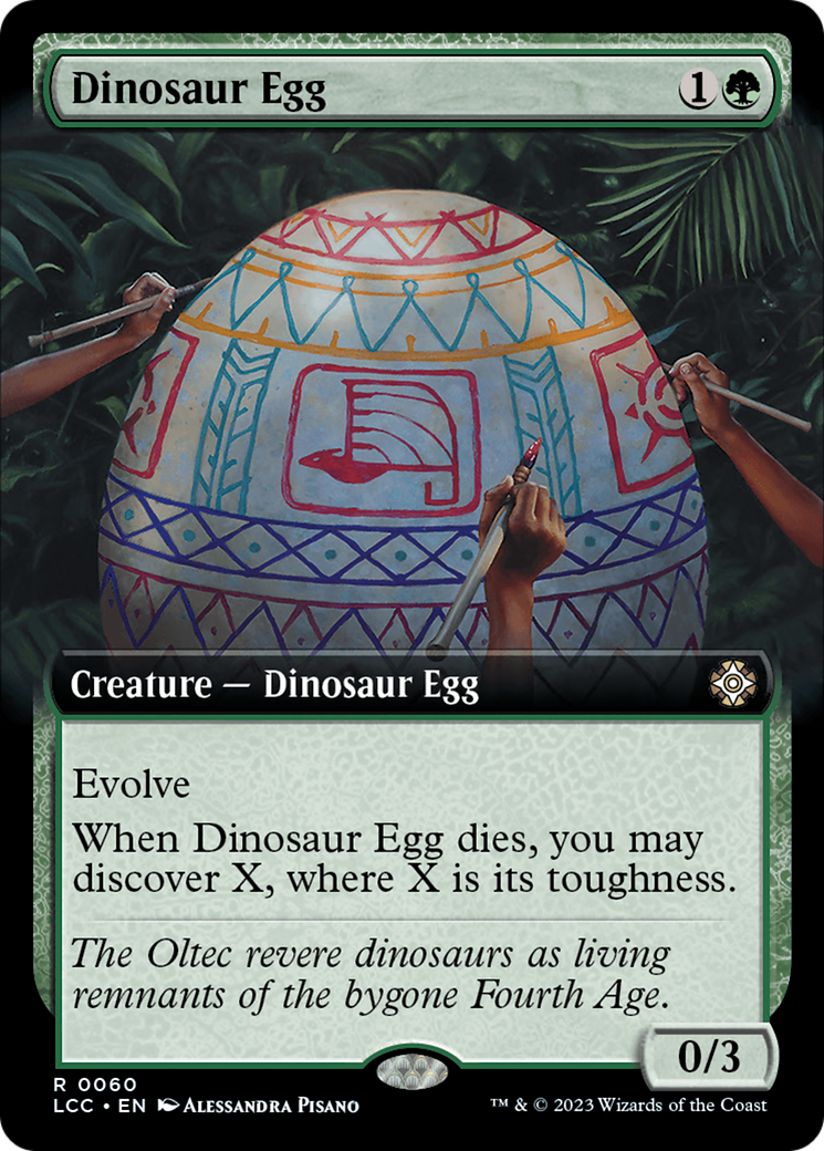 Dinosaur Egg (Extended Art) [The Lost Caverns of Ixalan Commander] - The Mythic Store | 24h Order Processing