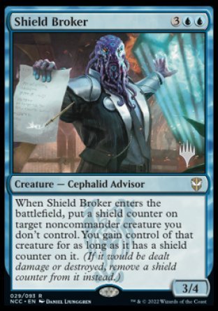 Shield Broker (Promo Pack) [Streets of New Capenna Commander Promos] - The Mythic Store | 24h Order Processing