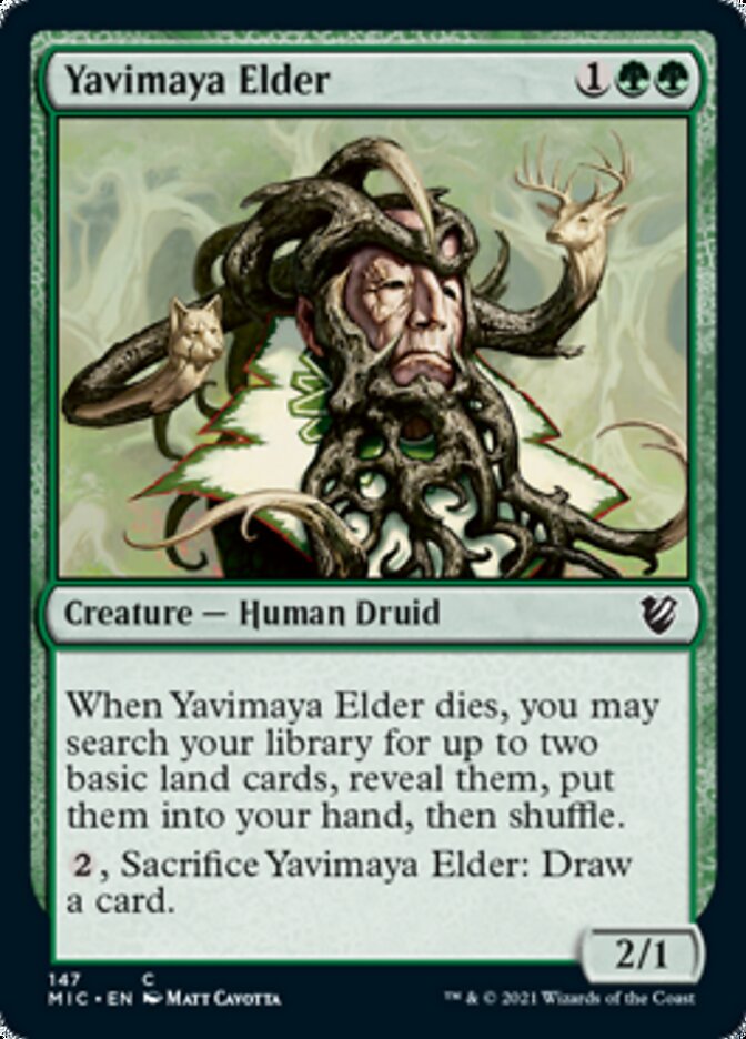 Yavimaya Elder [Innistrad: Midnight Hunt Commander] - The Mythic Store | 24h Order Processing