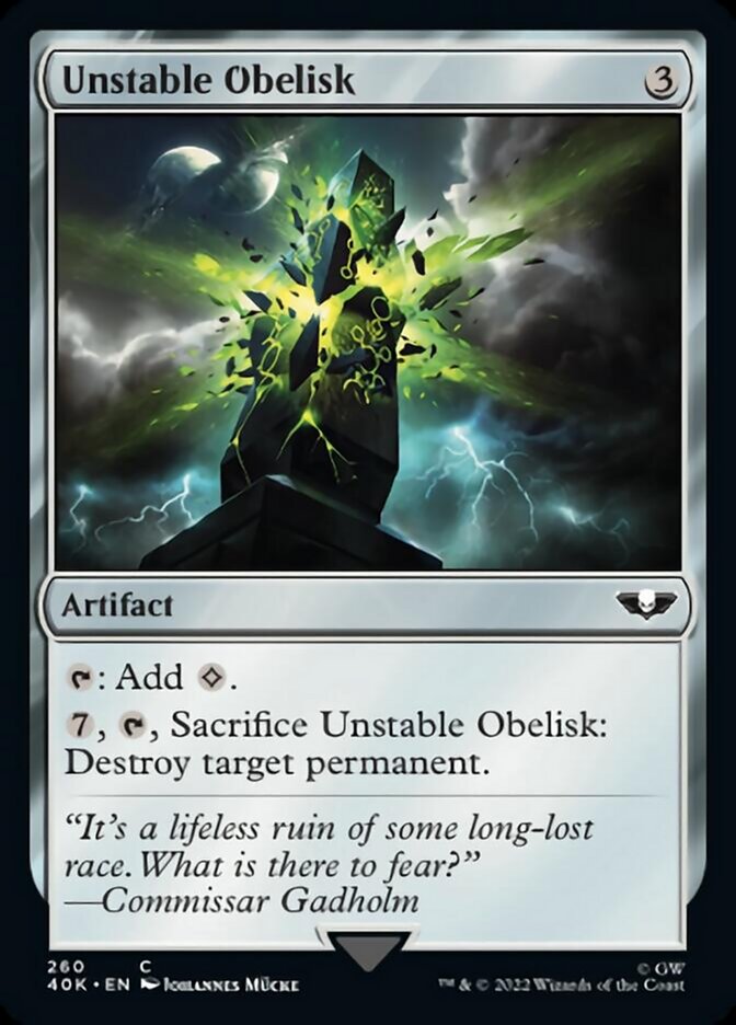 Unstable Obelisk (Surge Foil) [Warhammer 40,000] - The Mythic Store | 24h Order Processing