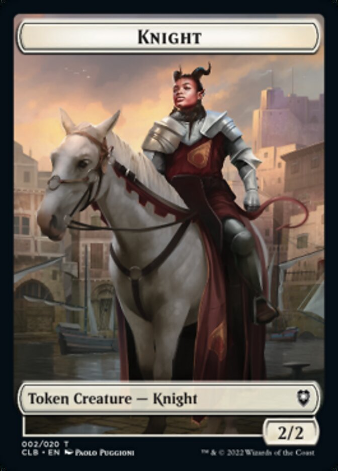Knight Token [Commander Legends: Battle for Baldur's Gate Tokens] - The Mythic Store | 24h Order Processing