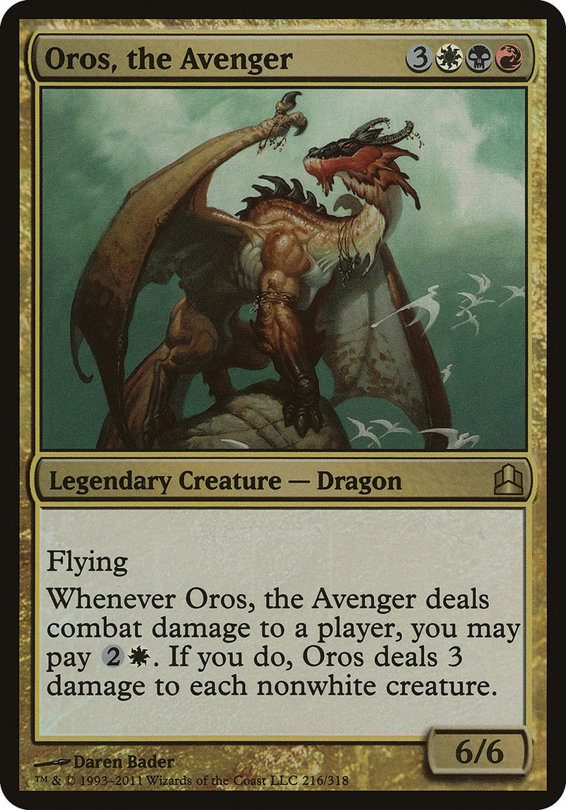 Oros, the Avenger (Oversized) [Commander 2011 Oversized] - The Mythic Store | 24h Order Processing