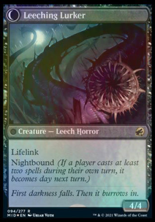 Curse of Leeches // Leeching Lurker [Innistrad: Midnight Hunt Prerelease Promos] - The Mythic Store | 24h Order Processing