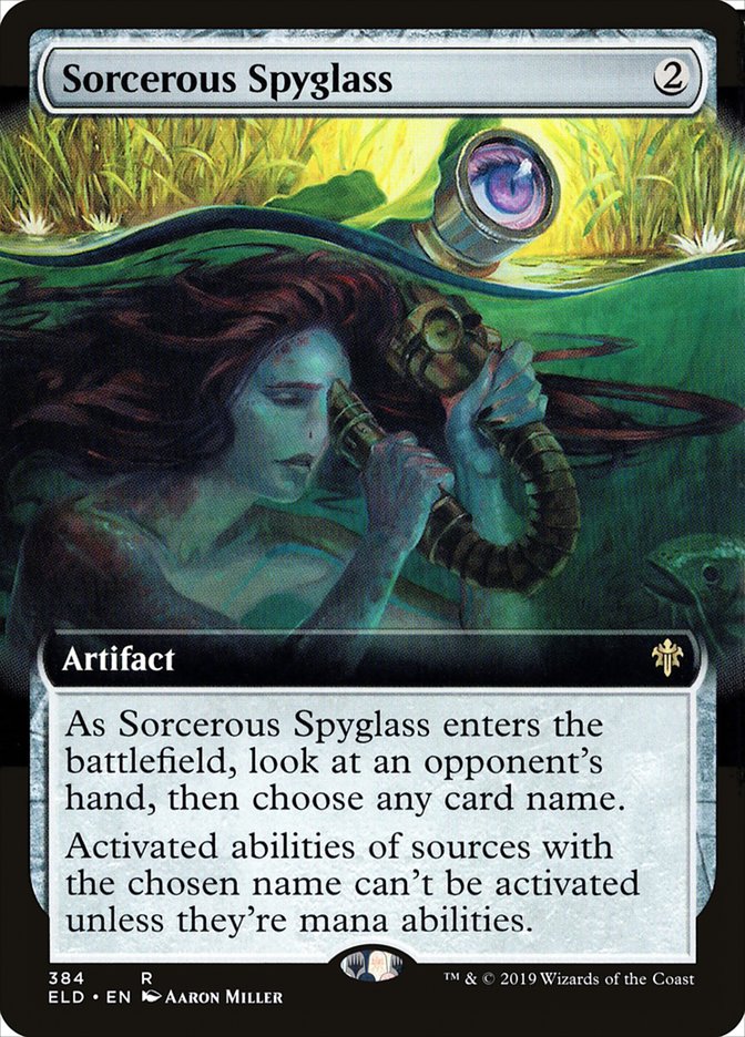 Sorcerous Spyglass (Extended Art) [Throne of Eldraine] - The Mythic Store | 24h Order Processing