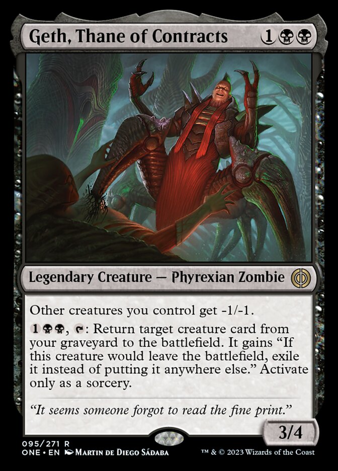 Geth, Thane of Contracts [Phyrexia: All Will Be One] - The Mythic Store | 24h Order Processing