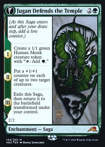 Jugan Defends the Temple // Remnant of the Rising Star [Kamigawa: Neon Dynasty Prerelease Promos] - The Mythic Store | 24h Order Processing