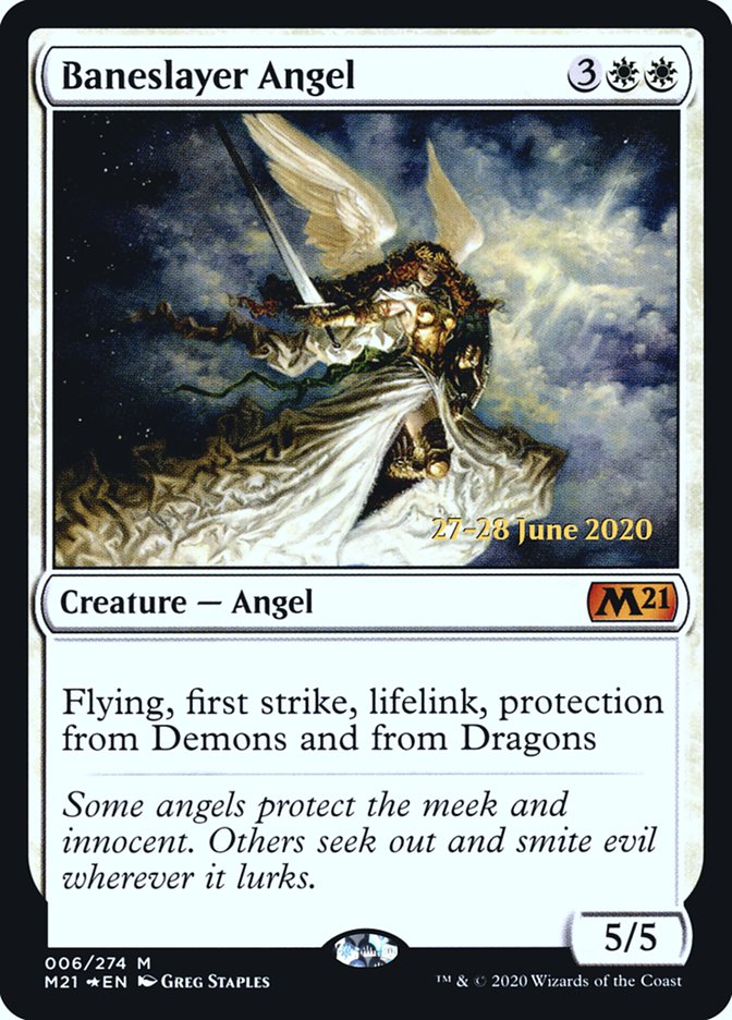 Baneslayer Angel [Core Set 2021 Prerelease Promos] - The Mythic Store | 24h Order Processing