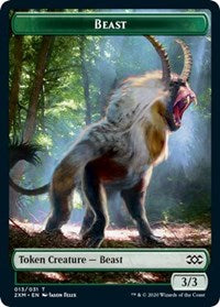 Beast // Saproling Double-Sided Token [Double Masters Tokens] - The Mythic Store | 24h Order Processing