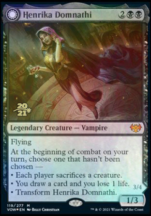 Henrika Domnathi // Henrika, Infernal Seer [Innistrad: Crimson Vow Prerelease Promos] - The Mythic Store | 24h Order Processing