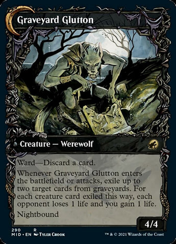 Graveyard Trespasser // Graveyard Glutton (Showcase Equinox) [Innistrad: Midnight Hunt] - The Mythic Store | 24h Order Processing