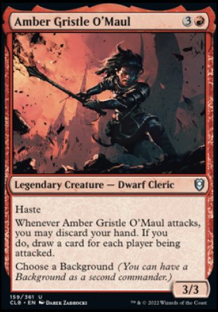 Amber Gristle O'Maul [Commander Legends: Battle for Baldur's Gate] - The Mythic Store | 24h Order Processing