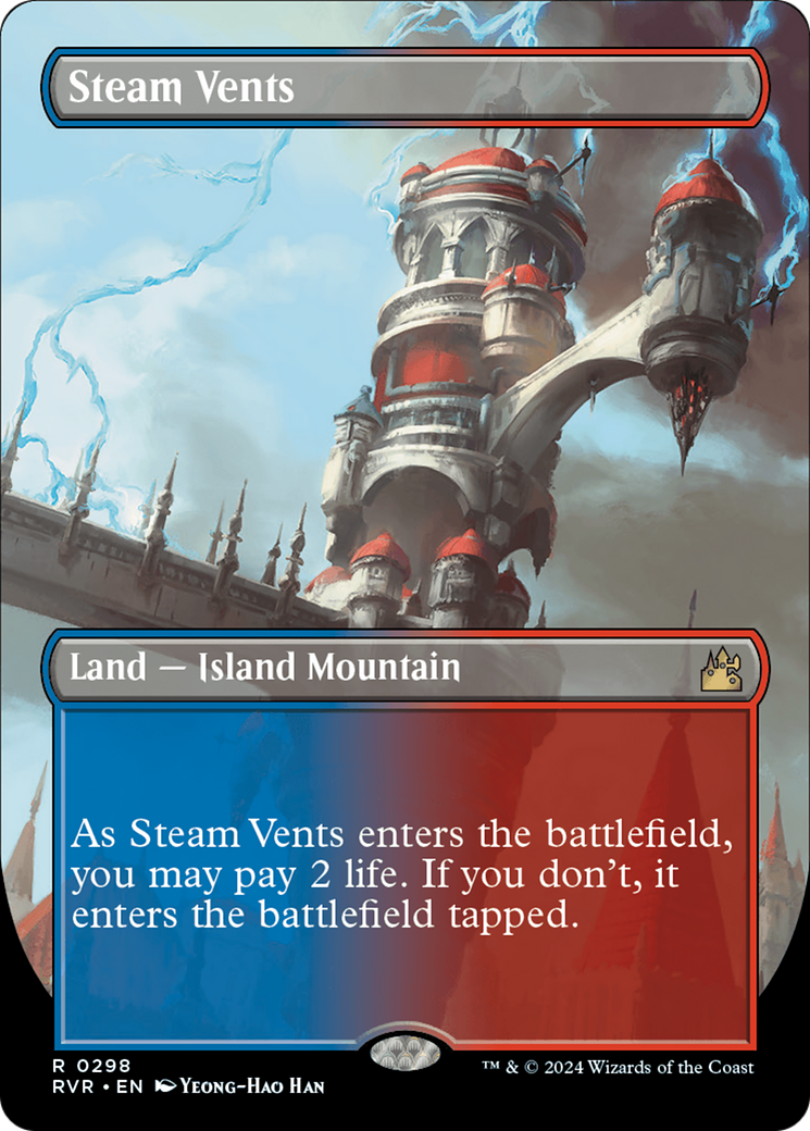 Steam Vents (Borderless) [Ravnica Remastered] - The Mythic Store | 24h Order Processing
