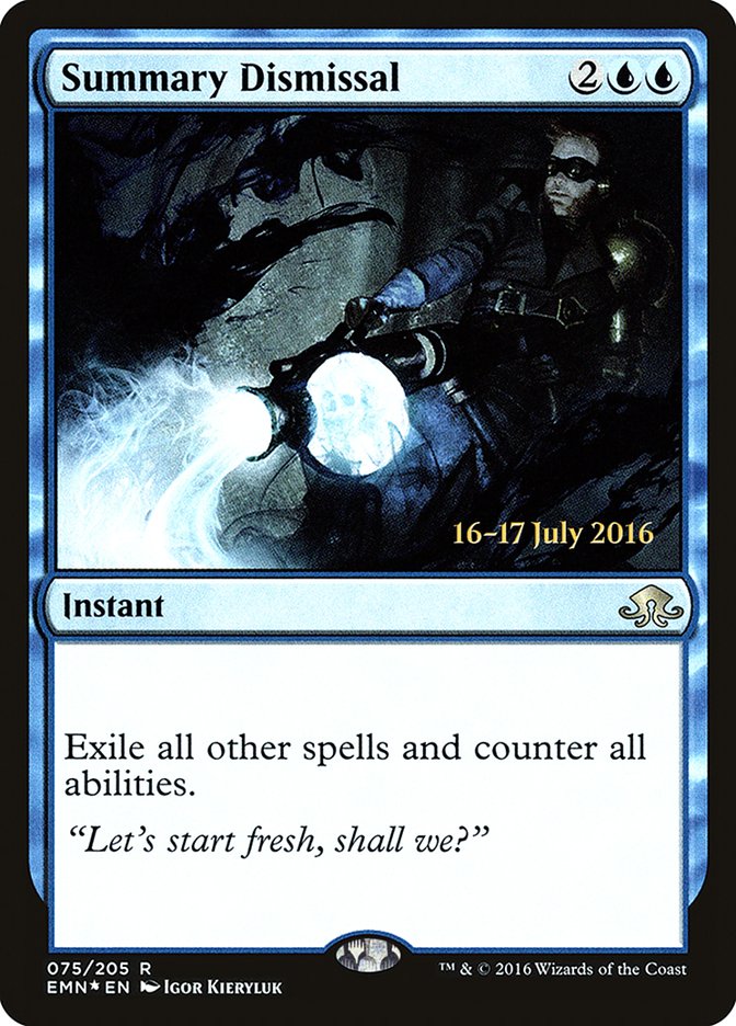 Summary Dismissal [Eldritch Moon Prerelease Promos] - The Mythic Store | 24h Order Processing