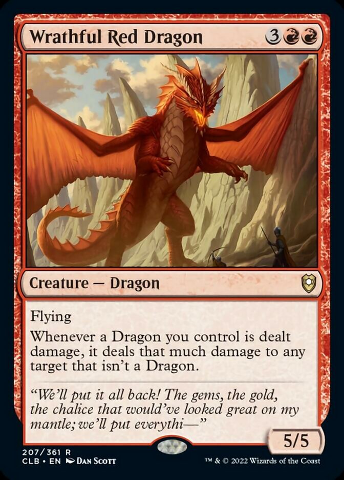 Wrathful Red Dragon [Commander Legends: Battle for Baldur's Gate] - The Mythic Store | 24h Order Processing