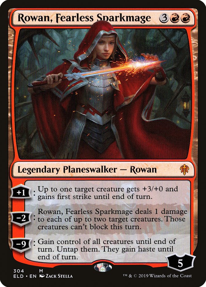 Rowan, Fearless Sparkmage [Throne of Eldraine] - The Mythic Store | 24h Order Processing