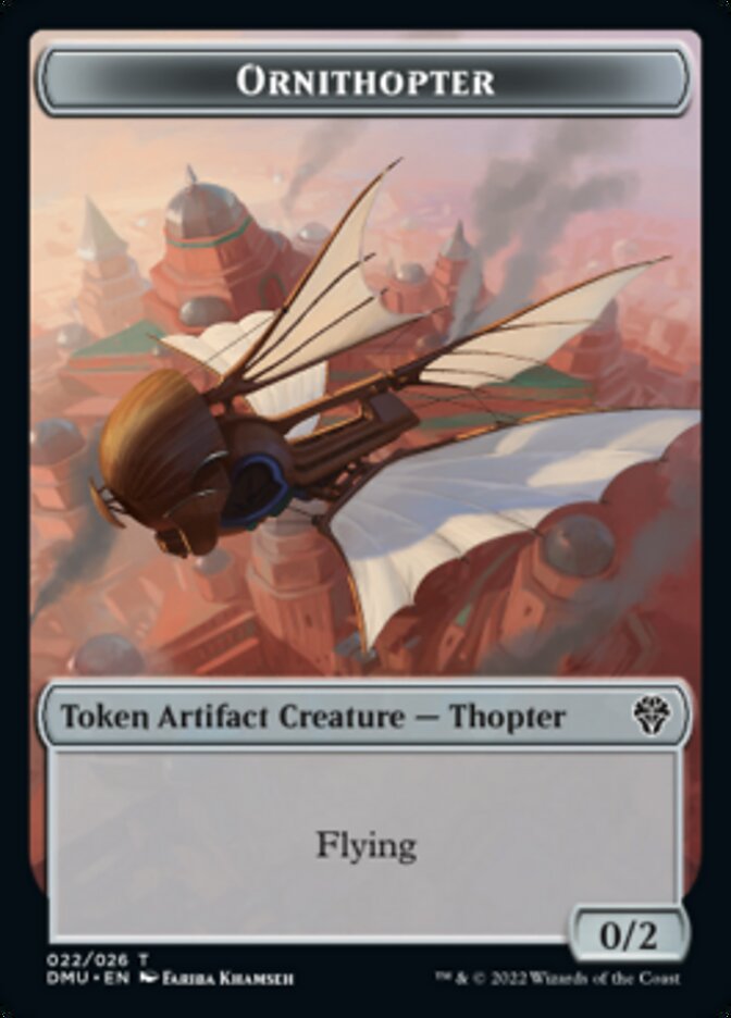 Soldier // Ornithopter Double-Sided Token [Dominaria United Tokens] - The Mythic Store | 24h Order Processing