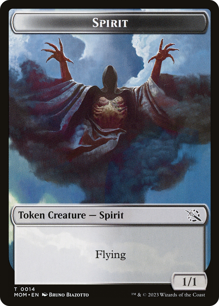 Phyrexian Myr // Spirit (14) Double-Sided Token [March of the Machine Tokens] - The Mythic Store | 24h Order Processing