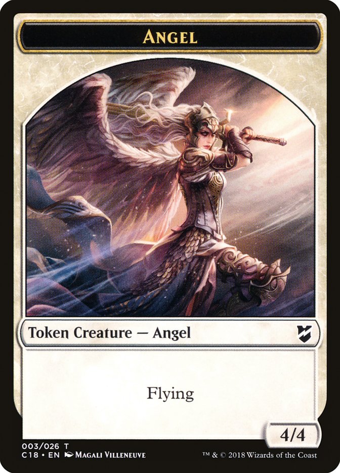 Zombie // Angel Double-Sided Token [Commander 2018 Tokens] - The Mythic Store | 24h Order Processing