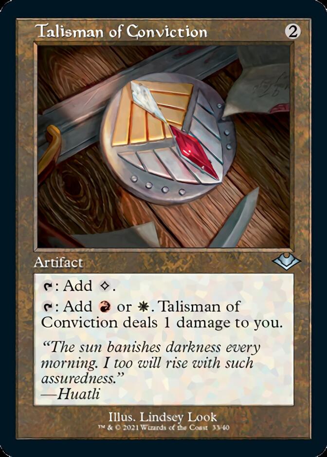 Talisman of Conviction (Retro Foil Etched) [Modern Horizons 2] - The Mythic Store | 24h Order Processing
