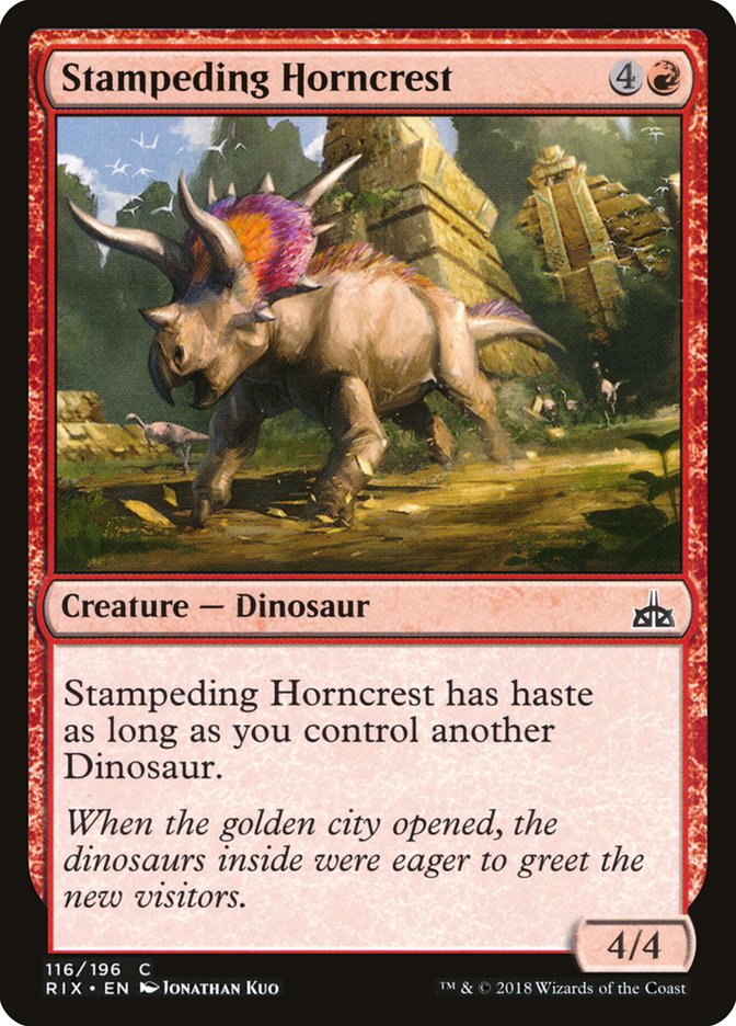 Stampeding Horncrest [Rivals of Ixalan] - The Mythic Store | 24h Order Processing