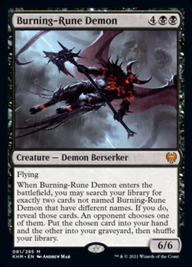 Burning-Rune Demon [Kaldheim] - The Mythic Store | 24h Order Processing