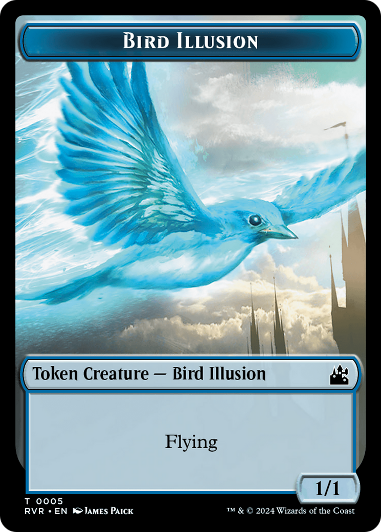 Saproling // Bird Illusion Double-Sided Token [Ravnica Remastered Tokens] - The Mythic Store | 24h Order Processing