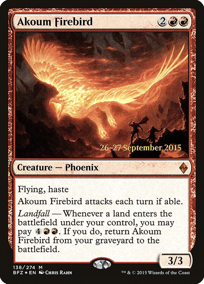 Akoum Firebird [Battle for Zendikar Prerelease Promos] - The Mythic Store | 24h Order Processing