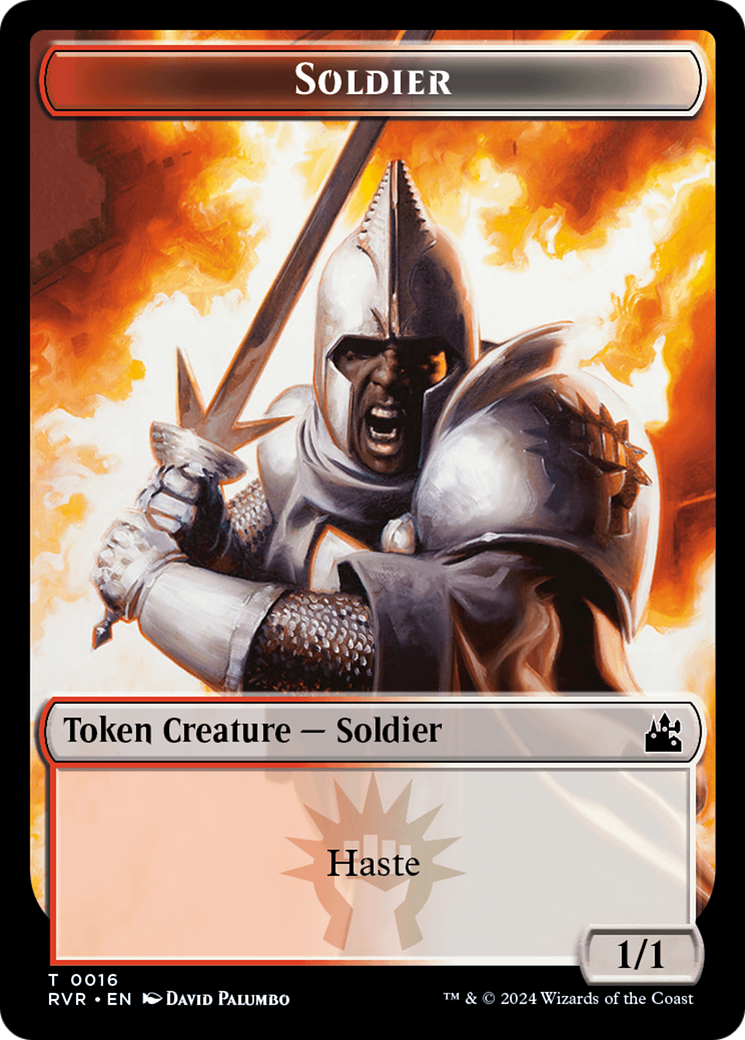 Elf Knight // Soldier Double-Sided Token [Ravnica Remastered Tokens] - The Mythic Store | 24h Order Processing