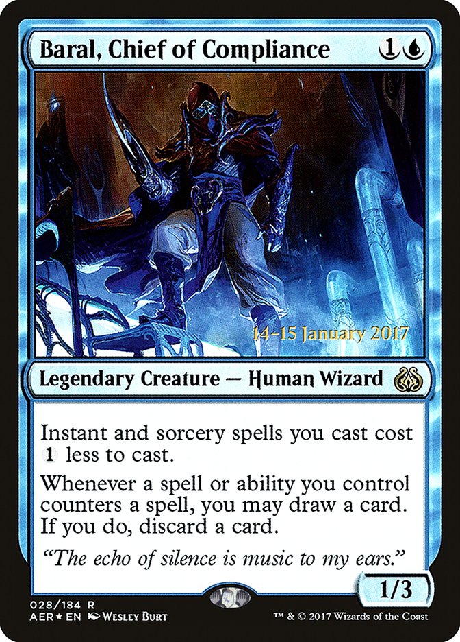 Baral, Chief of Compliance [Aether Revolt Prerelease Promos] - The Mythic Store | 24h Order Processing