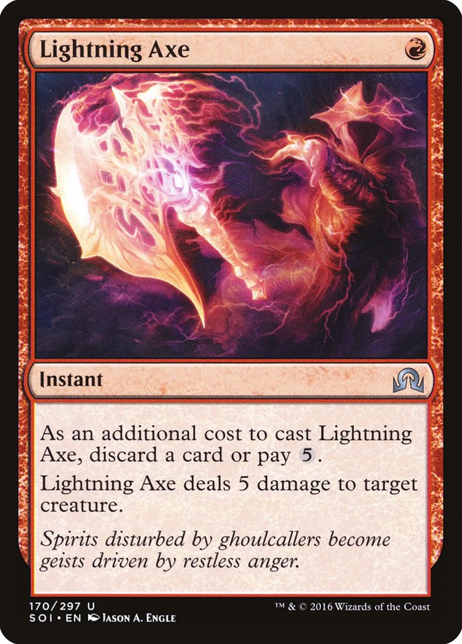 Lightning Axe [Shadows over Innistrad] - The Mythic Store | 24h Order Processing