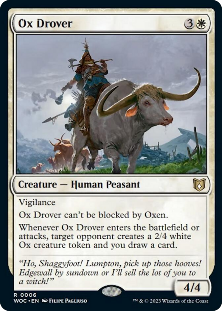 Ox Drover [Wilds of Eldraine Commander] - The Mythic Store | 24h Order Processing