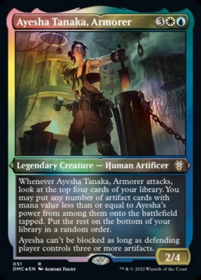 Ayesha Tanaka, Armorer (Foil Etched) [Dominaria United Commander] - The Mythic Store | 24h Order Processing