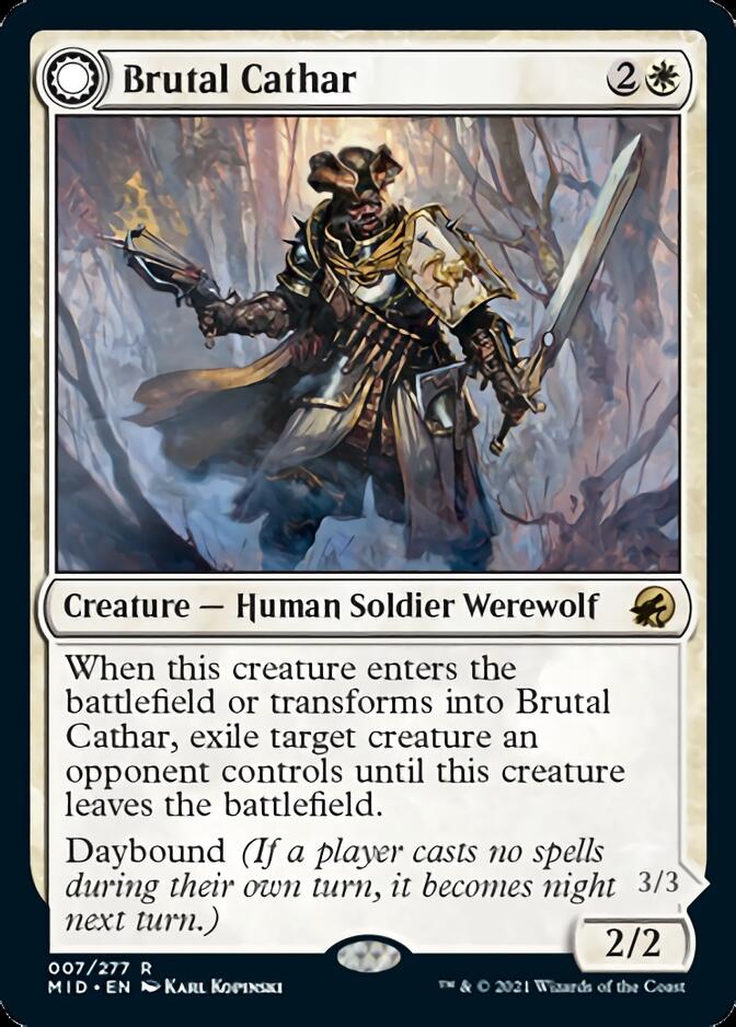 Brutal Cathar // Moonrage Brute [Innistrad: Midnight Hunt] - The Mythic Store | 24h Order Processing