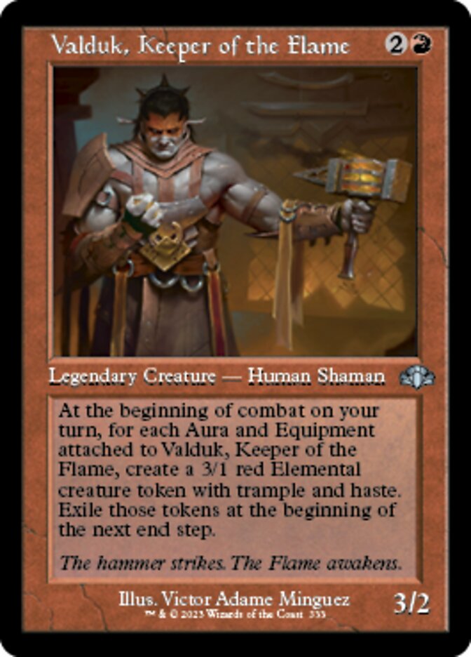 Valduk, Keeper of the Flame (Retro) [Dominaria Remastered] - The Mythic Store | 24h Order Processing