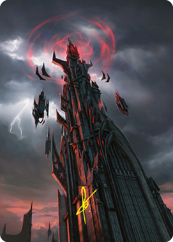Barad-dur Art Card (Gold-Stamped Signature) [The Lord of the Rings: Tales of Middle-earth Art Series] - The Mythic Store | 24h Order Processing